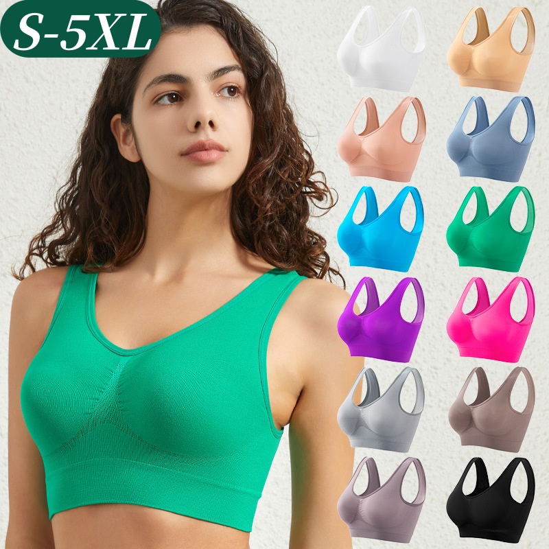 T Shirt Bra Seamless - Kadın Dikişsiz Push-Up Sütyen Spor Bralette