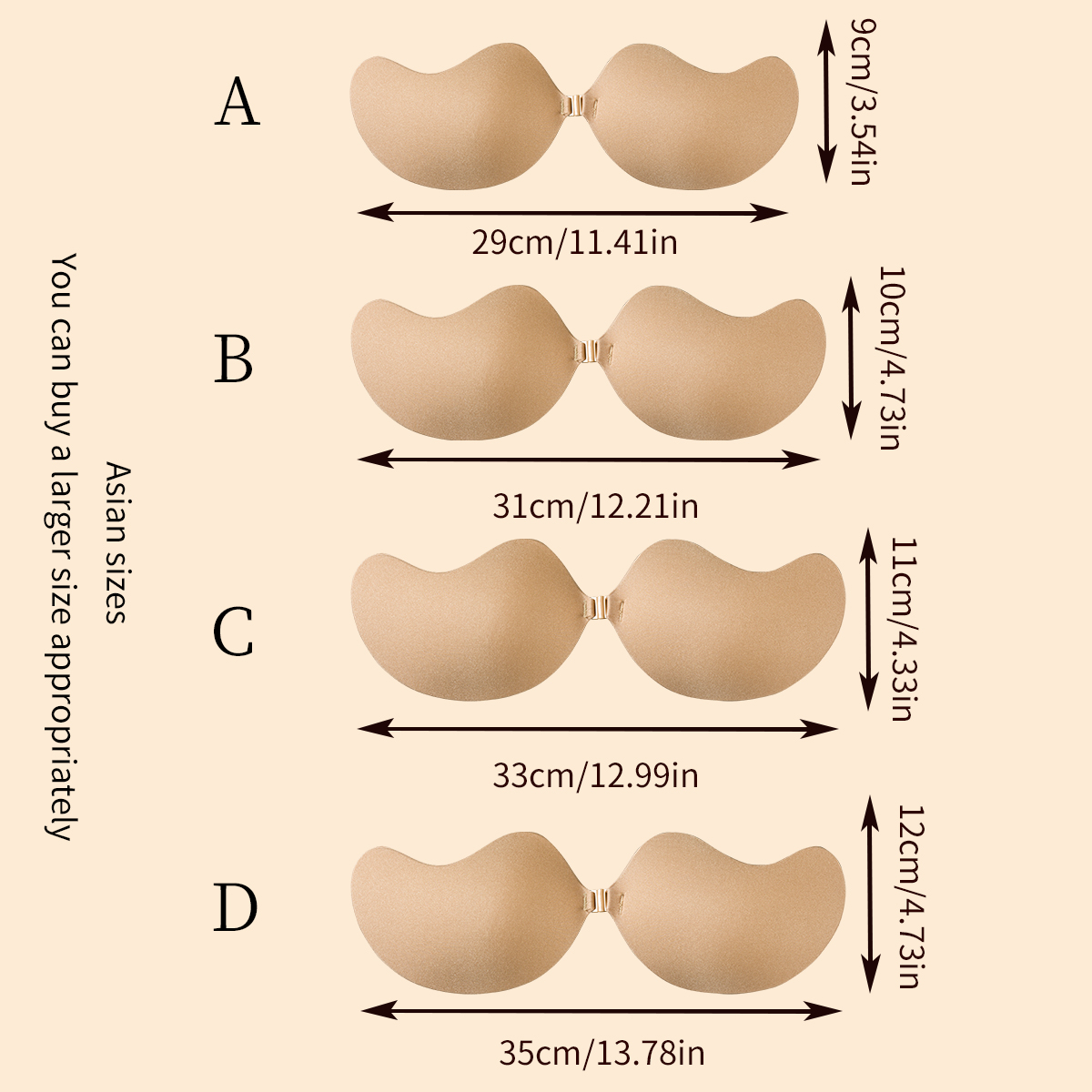 1 Parça Görünmez Yapışkanlı Ka - Push Up Bra Silicone incelemesi ve fiyatı