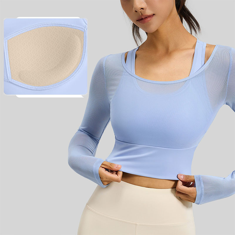 Aiithuug Yoga Crop Uzun Kollu  - Sheer Mesh Bra incelemesi ve fiyatı