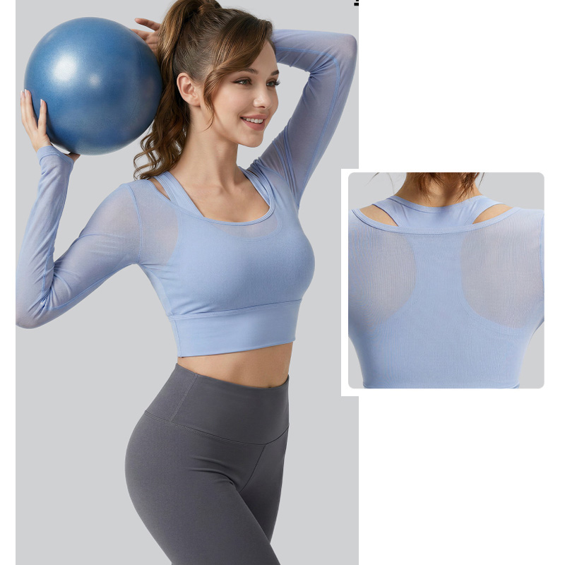 Aiithuug Yoga Crop Uzun Kollu  - Sheer Mesh Bra incelemesi ve fiyatı