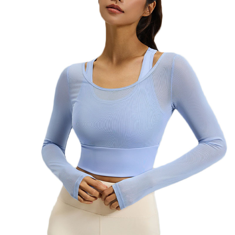Aiithuug Yoga Crop Uzun Kollu  - Sheer Mesh Bra incelemesi ve fiyatı